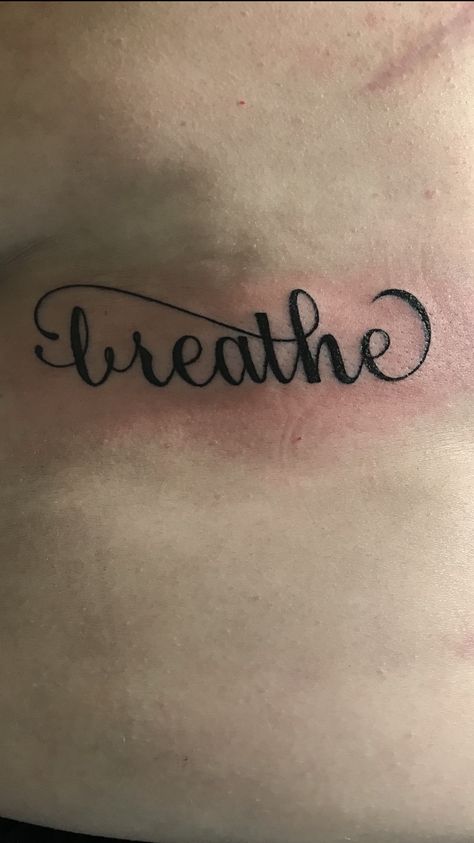 Asthma Tattoo, Breathe Symbol, Le Tattoo, Small Tattoo Designs, Angel Tattoo, Wolf Tattoo, Tat Ideas, Nature Tattoos, Birds Tattoo