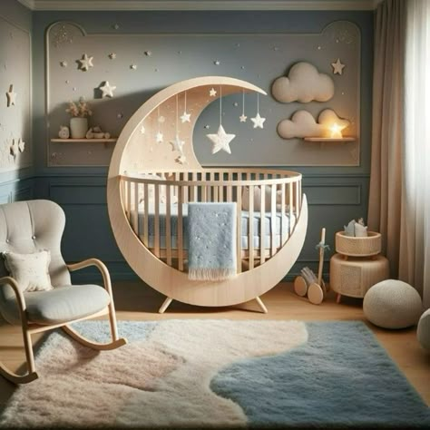 Wooden Crib, Cozy Baby Room, Baby Nursery Themes, Baby Room Themes, Changing Table Dresser, Kids Bedroom Inspiration, Table Dresser, Nursery Room Design, Baby Room Inspiration