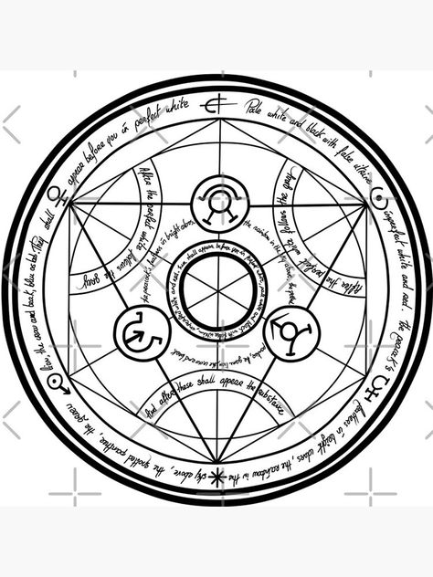 Transmutation Circle, Alchemy Tattoo, Magick Symbols, 4 Tattoo, Alchemy Symbols, Magic Symbols, A Better You, Fullmetal Alchemist Brotherhood, Magic Circle