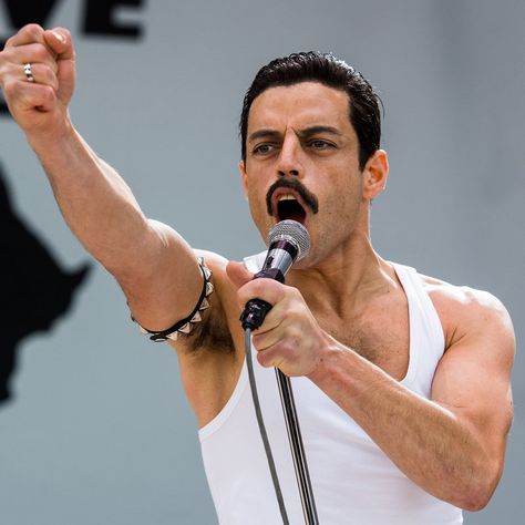 Rami Malek as Freddie Mercury 2018 Rami Malek Freddie Mercury, Allen Leech, Bryan Singer, Sacha Baron Cohen, Fox Images, Lucy Boynton, Freddy Mercury, Ben Hardy, Rami Malek