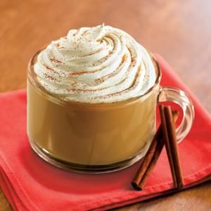 Cinnamon Spiced Cafe Latte Butterscotch Coffee, Butterscotch Chip, Caramel Cappuccino, Coffee Caramel, Expensive Coffee, Homemade Coffee, Pumpkin Latte, Butterscotch Chips, Coffee Recipe