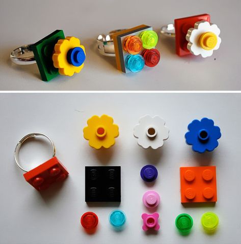 Lego Diy Crafts, Lego Jewelry, Lego Gifts, Lego Diy, Lego Activities, Lego Craft, Lego Blocks, Lego Party, Friends Party