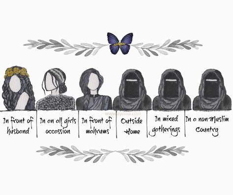 💝💝💝💝 Niqab Quotes, Muslim Jokes, Ladies Quotes, Hijab Quotes, Achi Batain, Estilo Hijab, Face Veil, Modest Clothes, Hijab Niqab