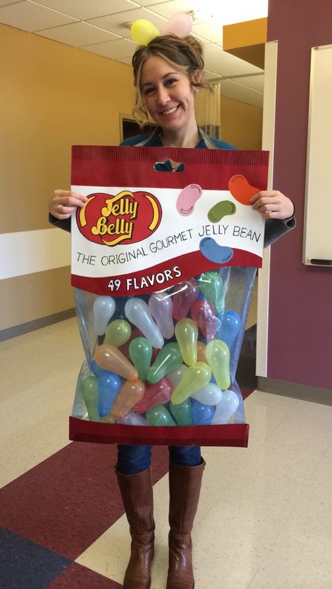 Jelly Belly Halloween Costume Junk Food Costume, Jelly Belly Costume Diy, Jelly Bean Costume Diy, Jelly Belly Costume, Jelly Beans Costume, Jelly Bean Halloween Costume, Jelly Bean Costume, Costumes For Teenage Girl, Diy Jelly