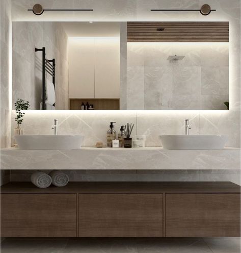 New House Bathroom, Bathroom Design Layout, Designer Bathroom, Bathroom Inspiration Modern, Bathroom Decor Luxury, Washroom Design, Bathroom Redesign, Bathroom Design Inspiration, Contemporary Bathroom Vanity