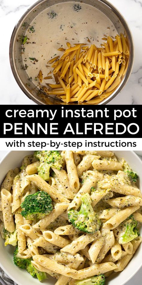 This instant pot pasta is one of the quickest, easiest meals ever which makes it one of my favorites on a busy weeknight! This creamy garlic pasta comes together in just minutes and is loaded with tons of nutty Parmesan flavor along with tender-crisp broccoli. Pressure Cooker Pasta, Easiest Meals, Instant Pot Pasta, Pasta With Broccoli, Creamy Garlic Pasta, Instant Pot Pasta Recipe, Vegetarian Instant Pot, Countertop Ideas, Garlic Pasta