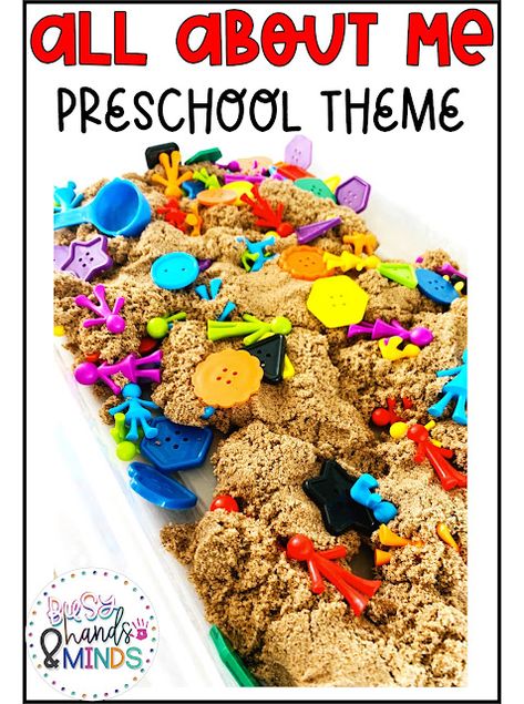 All About Me Preschool Theme All About Me Steam Preschool, Preschool All About Me Sensory Bin, All About Me Preschool Theme Art Activities, All About Me Preschool Theme Art, All About Me Activities Toddlers, All About Me Sensory, All About Me Infant Theme Lesson Plans, All About Me Preschool Theme Activities Lesson Plans, Self Concept Activities For Preschoolers Preschool All About Me