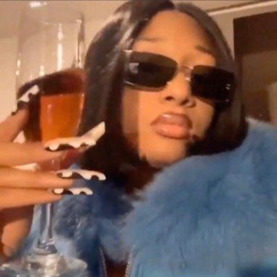 Meme, megan thee stallion A Woman, Wine, Sunglasses, On Twitter, Twitter, Glass