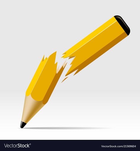 Broken Pencil, Single Image, Pencil, Vector Images, Vector Free, Vector Illustration, Graphic Design