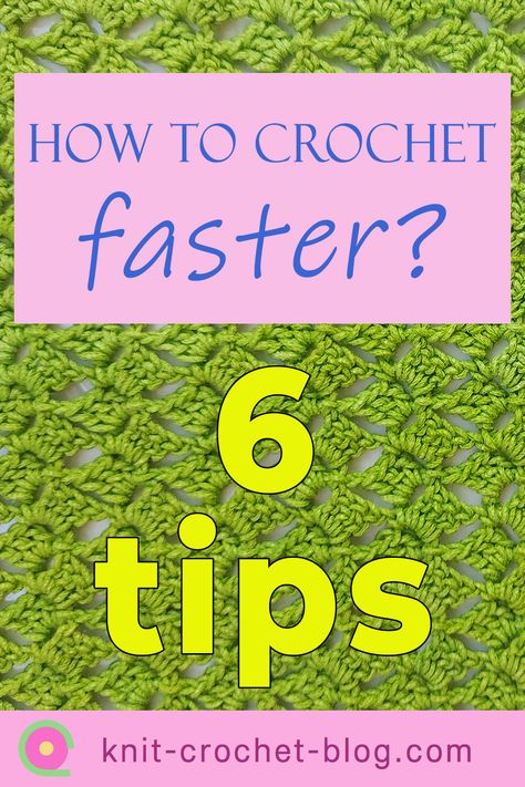 How To Crochet Faster Tips, How To Crochet Faster, Crochet Hacks Tips And Tricks, Crochet Advanced, Beachwear Crochet, Crochet Space, Advanced Crochet Stitches, Crochet Hacks, How To Get Faster