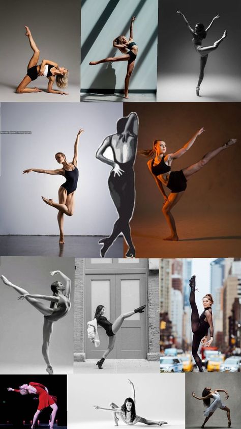 mood board of different positions to use when creating a dance portfolio Dance Portfolio, Mood Board, Portfolio