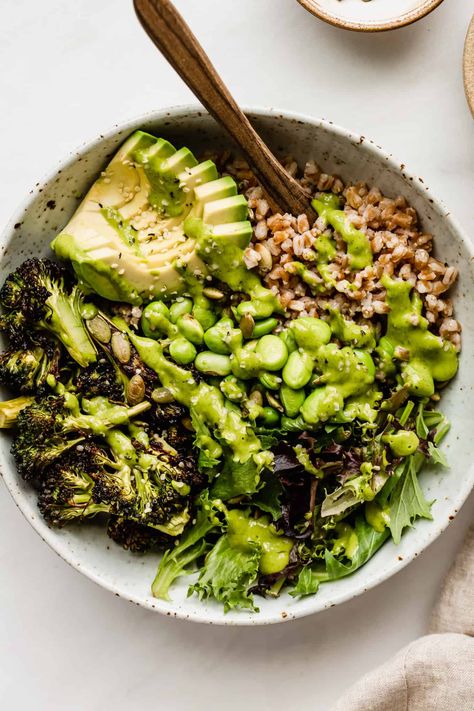 Goddess Bowls, Green Goddess Bowl, Goddess Bowl, Buddha Bowl Recipes, Bowls Recipes, Buddha Bowls, Healthy Bowls, Vegan Bowls, Buddha Bowl