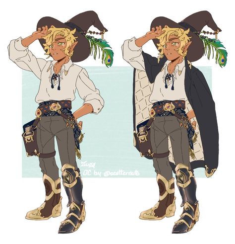 Elf Outfit Masc, Witch Outfits Male, Farmer Oc Art, Fantasy Outfits Design Male Simple, Fairy Outfit Male, Dnd Wizard Male, Wizard Oc Male, Wizard Aesthetic Fashion, Wizard Character Design