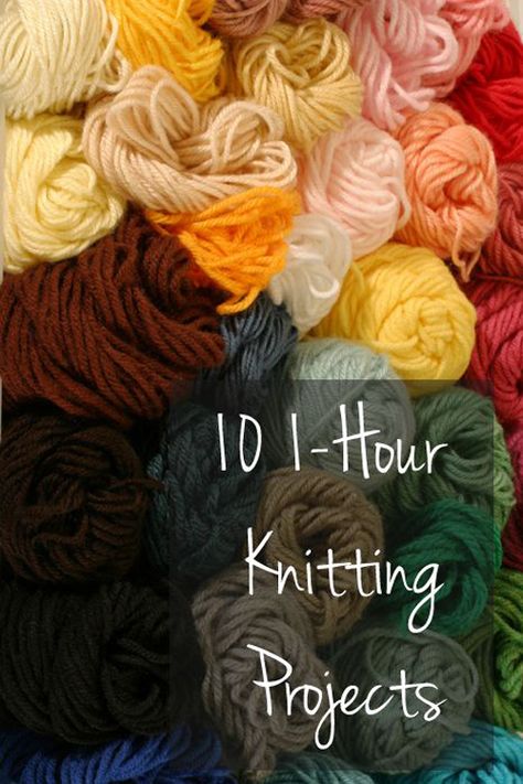 10 1-Hour Knitting Projects Instant Gratification, Knitted Wit, How To Purl Knit, Arm Knitting, Yarn Projects, Knitting Tutorial, Craft Time, Knitting Techniques, Knit Or Crochet