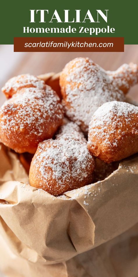 Zeppole are fried pieces of dough, made from scratch with 8 simple ingredients. These Italian donuts have just a hint of fresh lemon and are perfect for breakfast, a snack or to celebrate St. Joseph’s day. Italian Doughnuts Recipe, Zeppoli Recipe Italian, Italian Donuts Recipe, Easy Zeppole Recipe, Roe Recipes, Zeppoli Recipe, Beignets Easy, Fried Dough Recipes, Zeppole Recipe