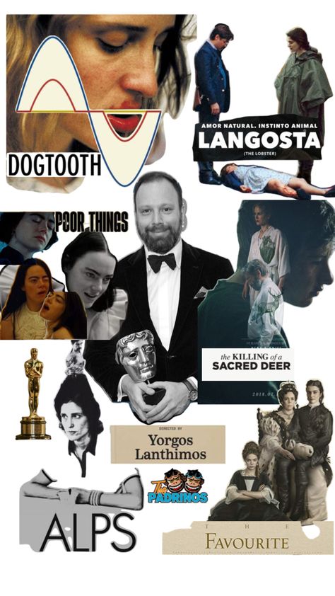 Collage Yorgos Lanthimos Top6 Movies Yorgos Lanthimos, Movie Artwork, Im Bored, Film Director, Collage, Film