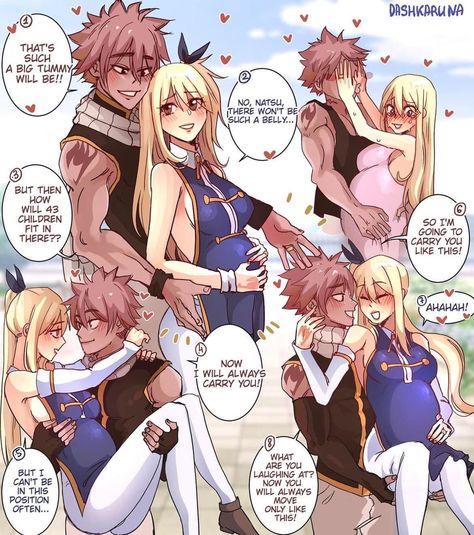 Fairy Tail Couples Comics, Nalu Fanart, Nalu Comics, Fairy Tail Photos, Hiro Big Hero 6, Fairy Tail Funny, Fairy Tail Comics, Fairy Tail Family, Fairy Tail Images