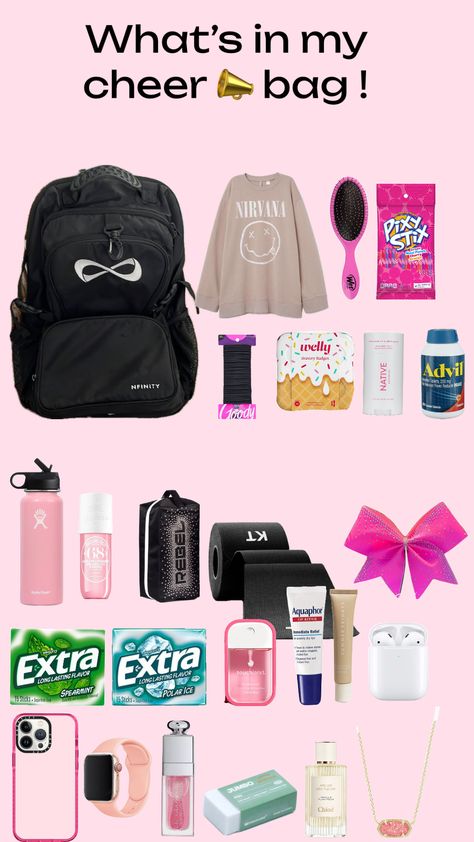 What’s in my Cheer bag !!! #fyp #what’sinmycheerbag #cheerbag Cheer Bag