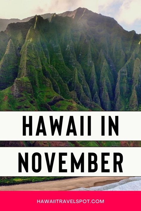 Planning a family vacation to Hawaii in November? November is the perfect time to visit Hawaii! The weather is pleasant, and you can enjoy outdoor activities every day. Check out some of the best things to do during your stay in Hawaii – from snorkeling and hiking to celebrating Thanksgiving with the locals! Find out the best places to have Thanksgiving dinner, the best Lauas, and much more. Start planning your next vacation to Hawaii, and add Hawaii to your bucket list destination itinerary. Hawaii In November, Things To Do In November, Thanksgiving Events, Vacation To Hawaii, Hawaii Trip Planning, Things To Do In Hawaii, Hawaiian Resorts, Hawaii Trip, Visit Hawaii