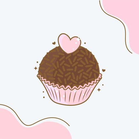 Vetor bela impressão de brigadeiro doce ... | Premium Vector #Freepik #vector #colorido #arco-iris #crianca #menina Brigadeiro Logo, 3d Hand, Childrens Party, Vector Photo, Premium Vector, Graphic Resources, Cute Art, Cupcake, How To Draw Hands