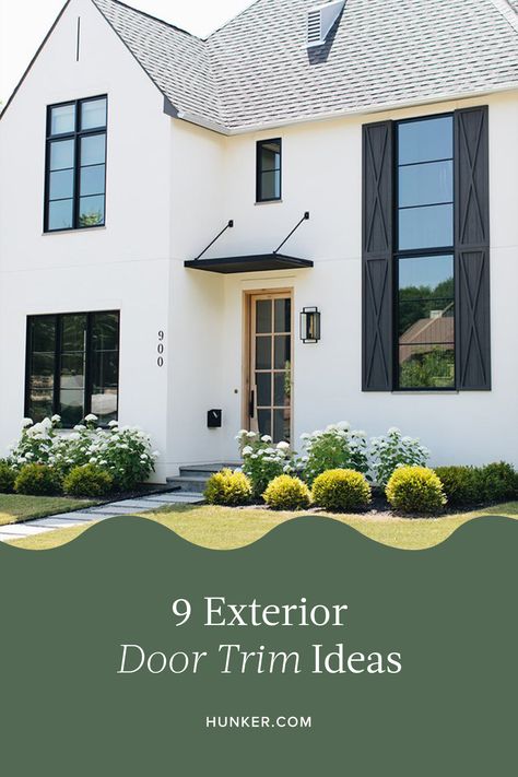 Exterior Door Frame Molding, Exterior Window Trim Ideas Modern, Front Door Trim Exterior, Exterior Door Trim Ideas, Exterior Trim Ideas, Exterior House Trim, Door Trim Ideas, Exterior Window Trim Ideas, Front Door Molding