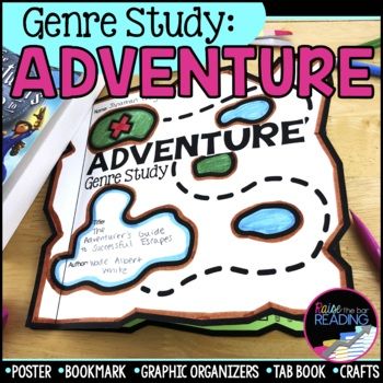 This Adventure Genre Study is a great way for students to dig deeper into the specific elements of the adventure genre. It includes everything you need from visuals for introducing the genre to tons of independent reading options. WHAT'S INCLUDED:Genre Poster/Anchor Chart: This poster contains a stu... Oreo Opinion Writing, Informational Writing Graphic Organizer, Nonfiction Reading Strategies, Reader Response Activities, Small Moment Writing, Active Reading Strategies, Interactive Anchor Charts, Genre Study, Free Writing Paper