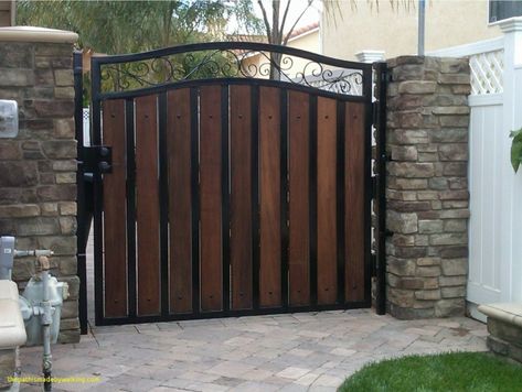 Modern Driveway gates, Wrought Iron Gates, custom driveway gate, metal gates, decor, entrance, contemporary gates, wood automated gates, ranch gates, farm gates, gate design ideas Metal Gate Designs, Contemporary Gates, Modern Main Gate Designs, Metal Gates Design, Backyard Gates, Yard Gate, Gates Design, Metal Gate, Gate Designs