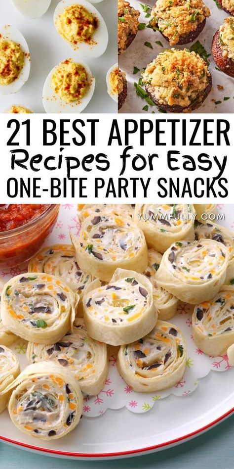 Whet your appetite with these easy Appetizers, where these flavorful bites make for a delicious start to your evening. From refreshing bruschettas to savory stuffed mushrooms, these recipes promise a delightful prelude to dinner that’s both light and satisfying. Small Bites Appetizers, Best Appetizer, Fancy Appetizers, Freezable Meals, Bite Size Appetizers, Pinwheel Recipes, Finger Foods Easy, Appetizers Easy Finger Food, Best Appetizer Recipes