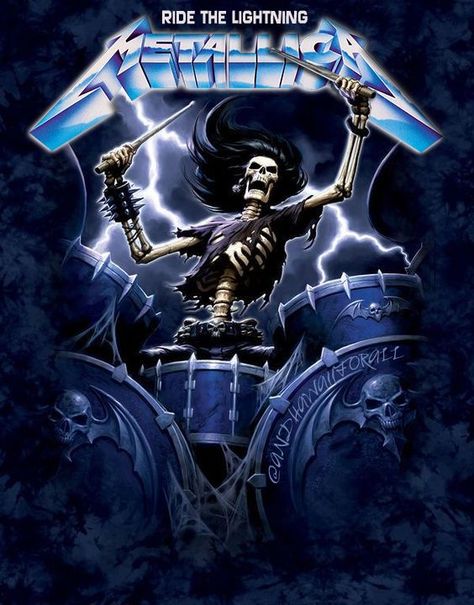 Heavy Metal Outfit, Metallica Design, Skeleton Wallpapers, Metallica Wallpapers, Metallica Lyrics, Metallica Poster, Metallica Ride The Lightning, Metallica Song, Arte Heavy Metal