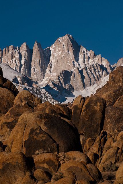 Mt. Whitney Notch, Sierra Nevada Mtn range. Been here. Got up near the peak too. Awesome views Mt Whitney Tattoo, Stone Formation, Camping California, Red Mountains, Mt Whitney, Mount Whitney, California Camping, Nevada Mountains, Outside Activities