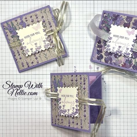 Perennial Lavender tea bag holder - Stamp with Nellie Stampin Up Tea Bag Holder, Tea Bag Holder Diy, Tea Bag Holders, Painted Lavender, Teabag Holder, Tea Holder, Bag Holders, Lavender Tea, Tea Bag Holder