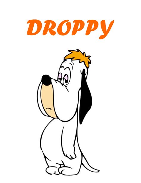 1943, Droopy is an animated character from the golden age of American animation. He is an anthropomorphic dog with a droopy face, hence his name. / 26821EIS 70s Cartoons Characters, Droopy Dog Cartoon, Droopy Cartoon, Droopy Face, Cartoon Network Viejo, 70s Cartoons, Old Cartoon Characters, Old School Cartoons, Cartoon Crazy