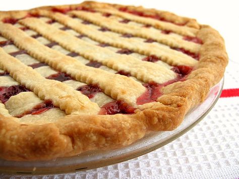 Gooseberry Pie Raspberry Rhubarb Pie, Gooseberry Pie, No Fail Pie Crust, Strawberry Rhubarb Muffins, Sour Cherry Pie, Homemade Cherry Pies, Rhubarb Muffins, Raspberry Rhubarb, Cherry Pie Recipe