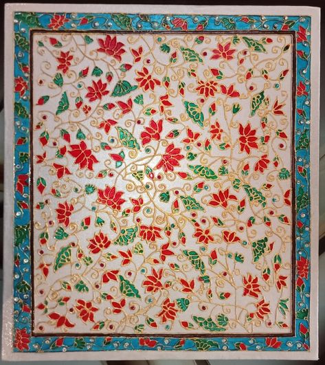 Minakari Painting, Lipin Art, Meenakari Painting, Meenakari Art, Lipan Art, Warli Painting, Mural Art Design, Mughal Art Paintings, Mughal Art