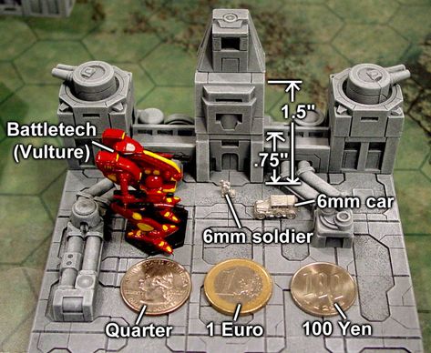 Battletech Terrain Ideas, Epic 40k Terrain, 6mm Terrain, Battletech Terrain, 6mm Wargaming, Legions Imperialis, Battletech Miniatures, Epic 40k, Modelling Ideas