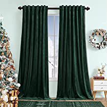 Check this out! Dark Green Velvet Curtains, Curtains For Bedroom Window, Green Velvet Curtains, Window Curtains Bedroom, Curtain For Living Room, Dark Green Velvet, Velvet Drapes, Curtains For Bedroom, Bedroom Window