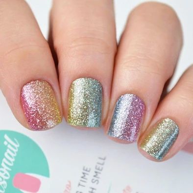 Nail Wraps Non Toxic, 5-Free, Non Drying, Free Shipping Worldwide | Personail Kids Nail Designs, Kids Nail Polish, Buff Nails, Unghie Nail Art, Natural Nail Polish, Pink Glitter Nails, Orange Stick, Unicorn Nails, Transparent Nails