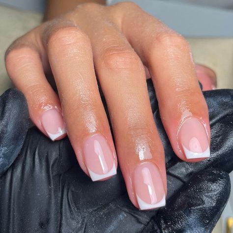 French neutral nails Biab Nail, Ambre Nails, Biab Nails, Gel Nails French, Gel French Manicure, Builder Gel Nails, French Manicure Nails, Thigh Tattoos, Nail Room