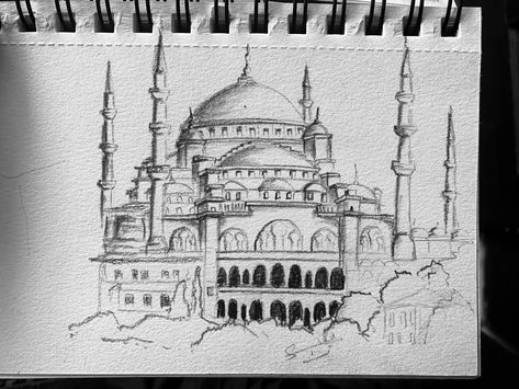 Ottoman era Friday Mosque sketching presently known as The blue Mosque / Sultan Ahmed Mosque #sketch #sketching #sketchbookdrawing #turkey #istanbul #pencildrawing #pencilsketch #sketching Sultan Ahmed Mosque Drawing, Badshahi Mosque Sketch, Blue Mosque Sketch, Mosque Sketch, Blue Mosque Turkey, Mosque Drawing, Mosque Turkey, Sultan Ahmed Mosque, The Blue Mosque