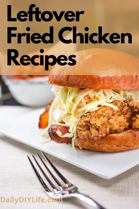 Leftover Fried Chicken Recipes - When you find yourself with too many pieces of leftover fried chicken, go ahead and explore our extensive list for inspiration. In my experience, sometimes day two dishes are even better. Friend Chicken Recipe, Leftover Fried Chicken Recipes, Leftover Fried Chicken, Over Fried Chicken, Fried Chicken Salads, Chicken Leftovers, Crispy Chicken Recipes, Leftover Chicken Recipes, Fried Chicken Recipes