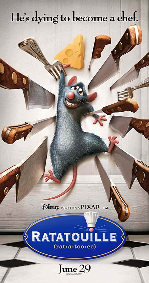 Ratatouille Film, Ratatouille Movie, Ratatouille Disney, Brad Bird, Disney Poster, Disney Presents, Pixar Films, Septième Art, Disney Posters