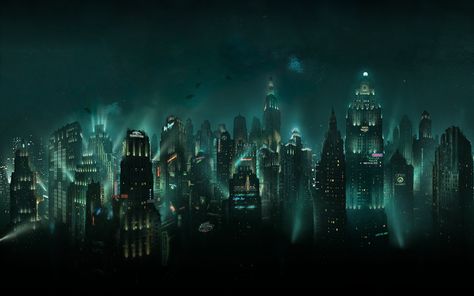 My Bioshock wallpaper collection - Album on Imgur Bioshock 1, Bioshock Rapture, Bioshock Game, Bioshock Art, Bioshock Series, Bioshock 2, Iphone 5s Wallpaper, Underwater City, Bioshock Infinite