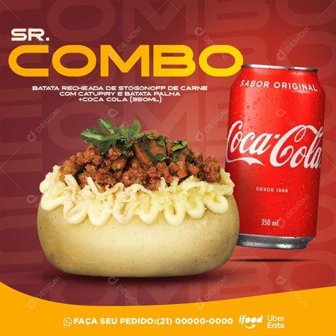 Sr Combo Batata Restaurante Social Media PSD Editável [download] - Designi Social Media