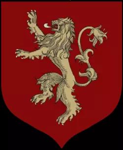 House-Lannister-Main-Shield Game Of Thrones Crests, Lannister Sigil, Rains Of Castamere, Lannister Aesthetic, Lannister Lion, Lannister House, Game Of Thrones Westeros, Casterly Rock, House Lannister