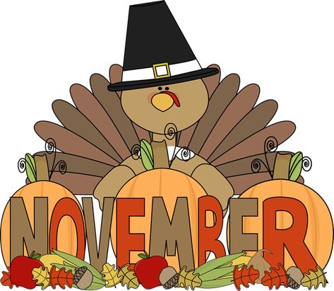 Month of November Turkey Turkey Clip Art, Thanksgiving Clip Art, Arts Month, November Thanksgiving, Fall Clip Art, November Calendar, Thanksgiving Pilgrims, Hello November, Summer Coloring Pages