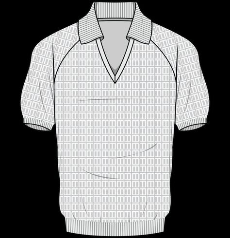 Polo Technical Drawing, Mens Shirt Pattern, Polo Shirt Design, Polo Design, Mens Fashion Illustration, Half Sleeve Shirts, Tennis Shirts, Polo T Shirts, Men Stylish Dress