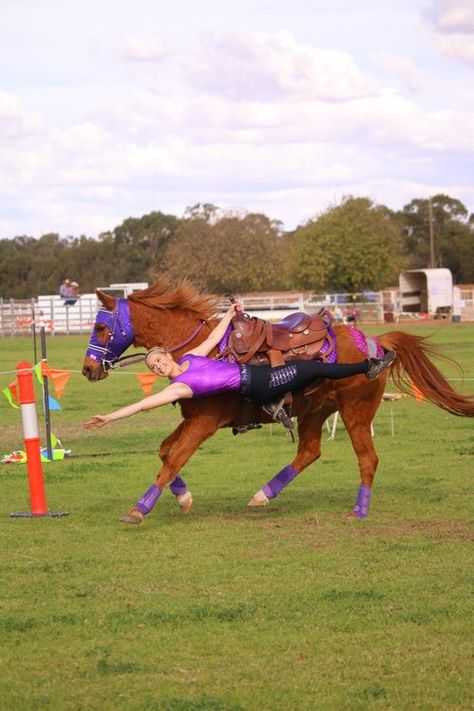 Trick Riding Outfits, Equestrian Vaulting, Vaulting Equestrian, Ride Drawing, Laura Ann, Trick Riding, Show Horse, Horse Tips, Dream Horse