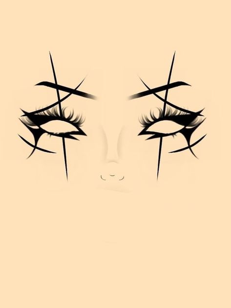 Halloween Makeup With Eyeliner, Ghost Face Eyeliner, Scream Make Up Halloween, Goth Makeup Drawing, Skeleton Eyeliner, Simple Halloween Eyeliner, Eyeliner Looks Goth, Halloween Makeup Eyeliner, Eyeliner Drawings