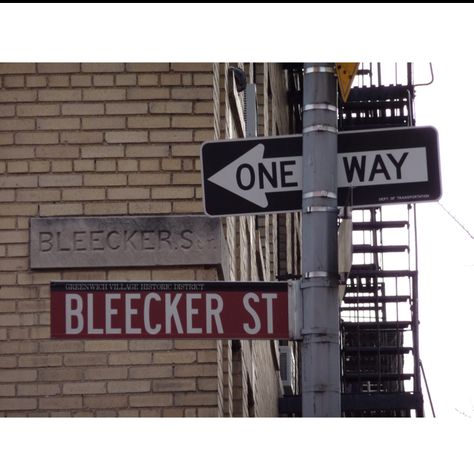 Bleecker Street, New York Bleecker Street, Street New York, Favorite City, York City, New York City, Favorite Places, Novelty Sign, New York, Signs