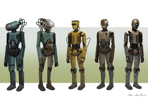 Star Wars - Protocol Droids Star Wars Protocol Droid, Protocol Droid, Clone Wars Art, Star Wars Characters Pictures, Star Wars Droids, Star Wars Concept Art, Rogue One, Star Wars Rpg, Star Wars Film